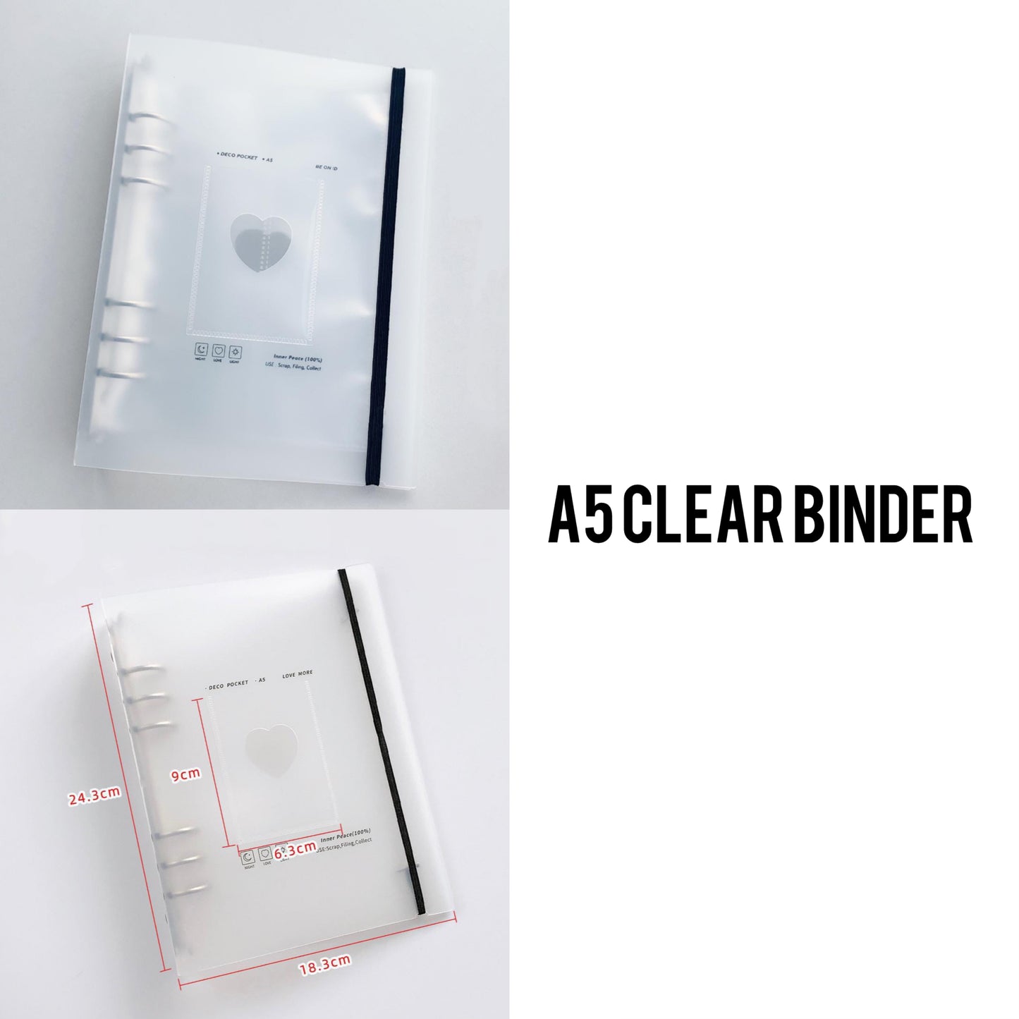 A5 Clear binder🔵