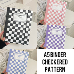 A5 Binder, Checkered pattern 🔵