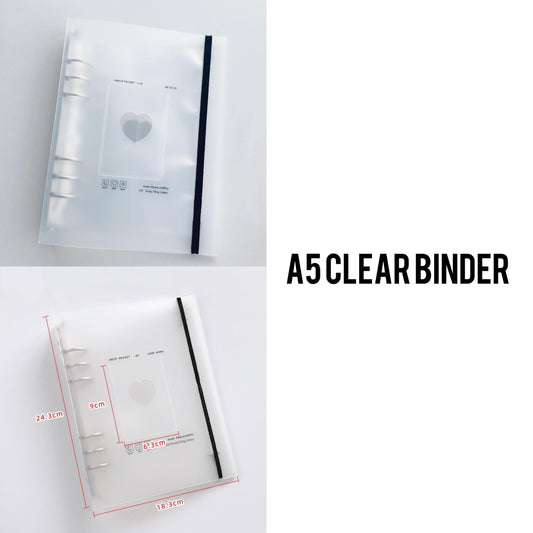 A5 Clear binder🔵