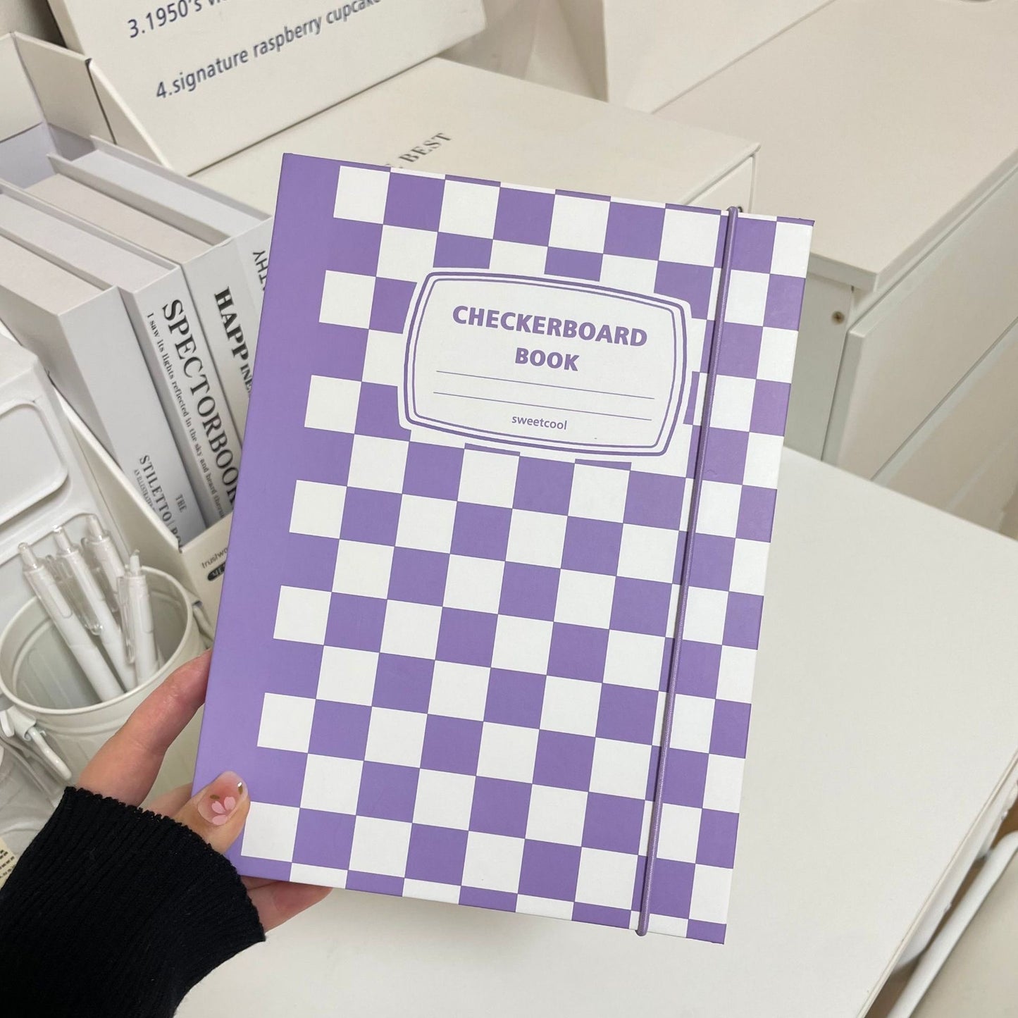 A5 Binder, Checkered pattern 🔵